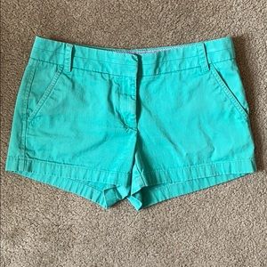 J. Crew 3” Chino Shorts Kelly Green Sz 4